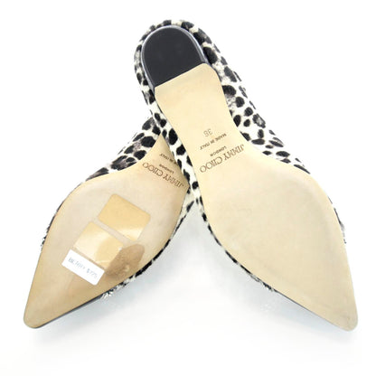 Jimmy Choo Calf Hair Patent Leather Berry Flats 36 4 of 7