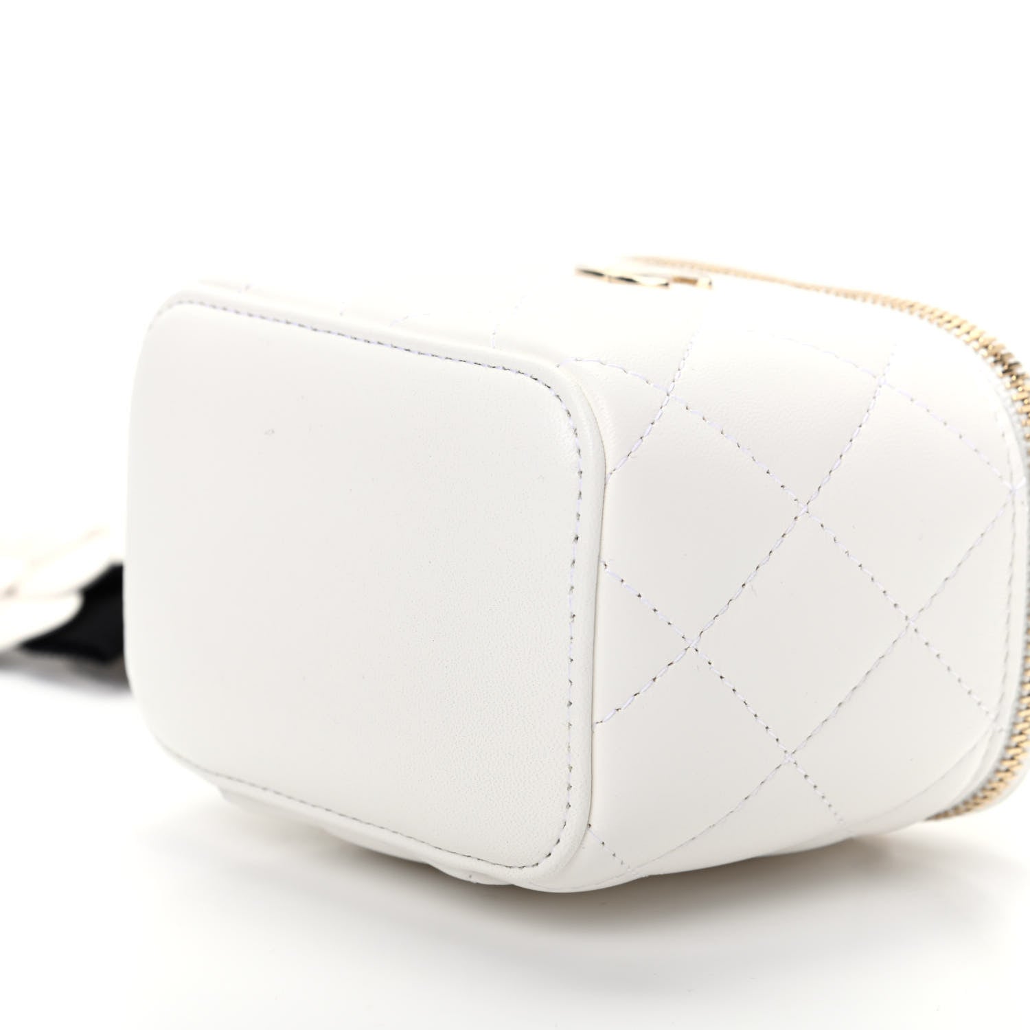 Chanel Lambskin Quilted My Chanel Lady Vanity Case With Chain White 7 of 10