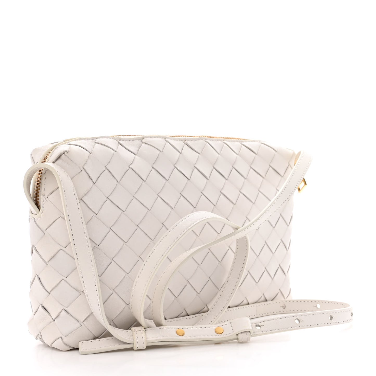 Nappa Intrecciato Crossbody White