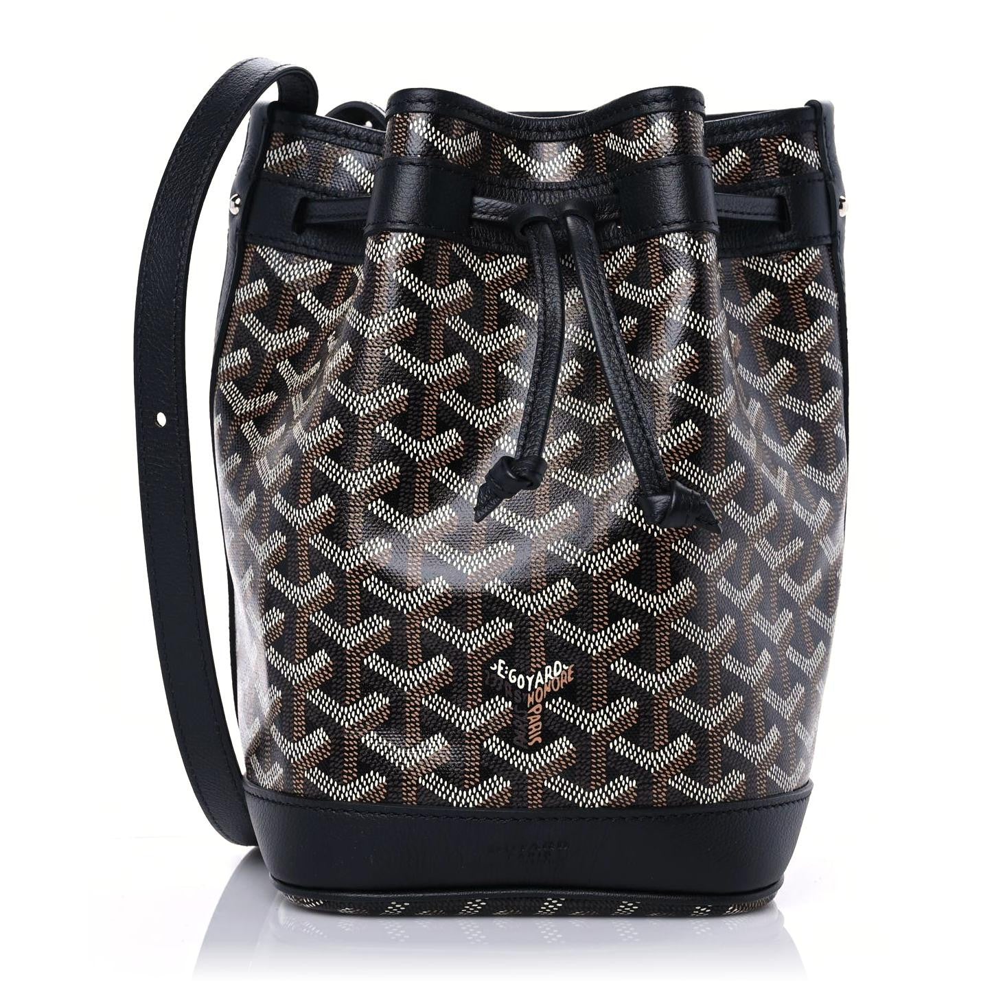 Goyard Goyardine Petit Flot Bucket Bag PM Black 1 of 8