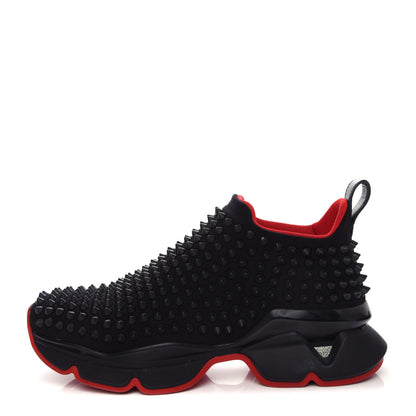 Christian Louboutin Neoprene Spike Sock Donna Flat Sneakers 36.5 Black 1 of 11