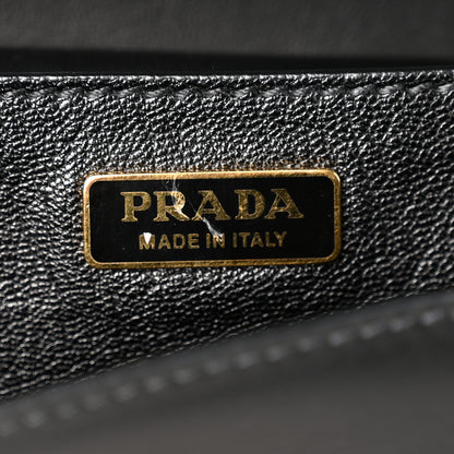 Prada City Calf Saffiano Large Cahier Bag Black 6 of 9