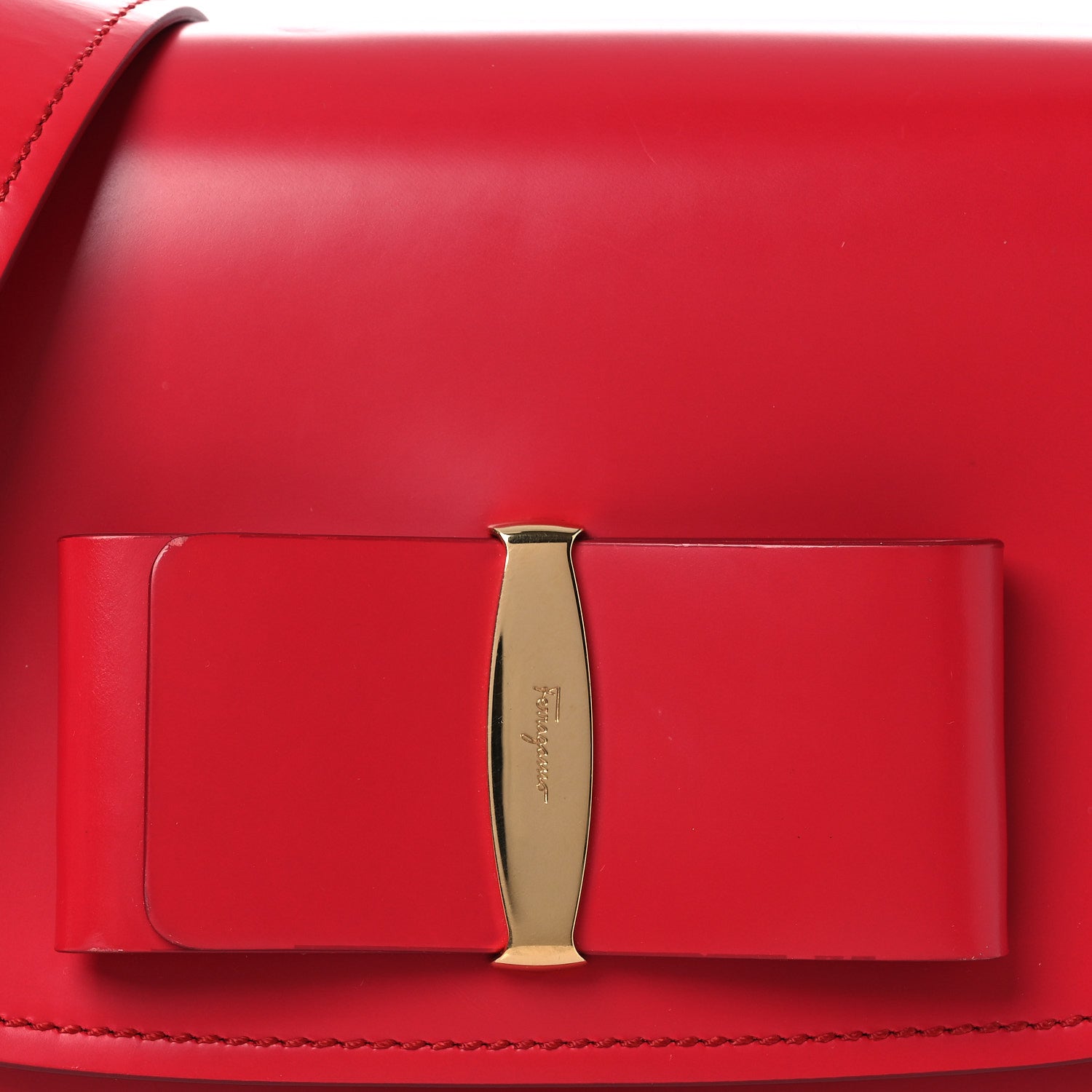 Salvatore Ferragamo Smooth Calfskin Anna Shoulder Bag Pamplona 8 of 14
