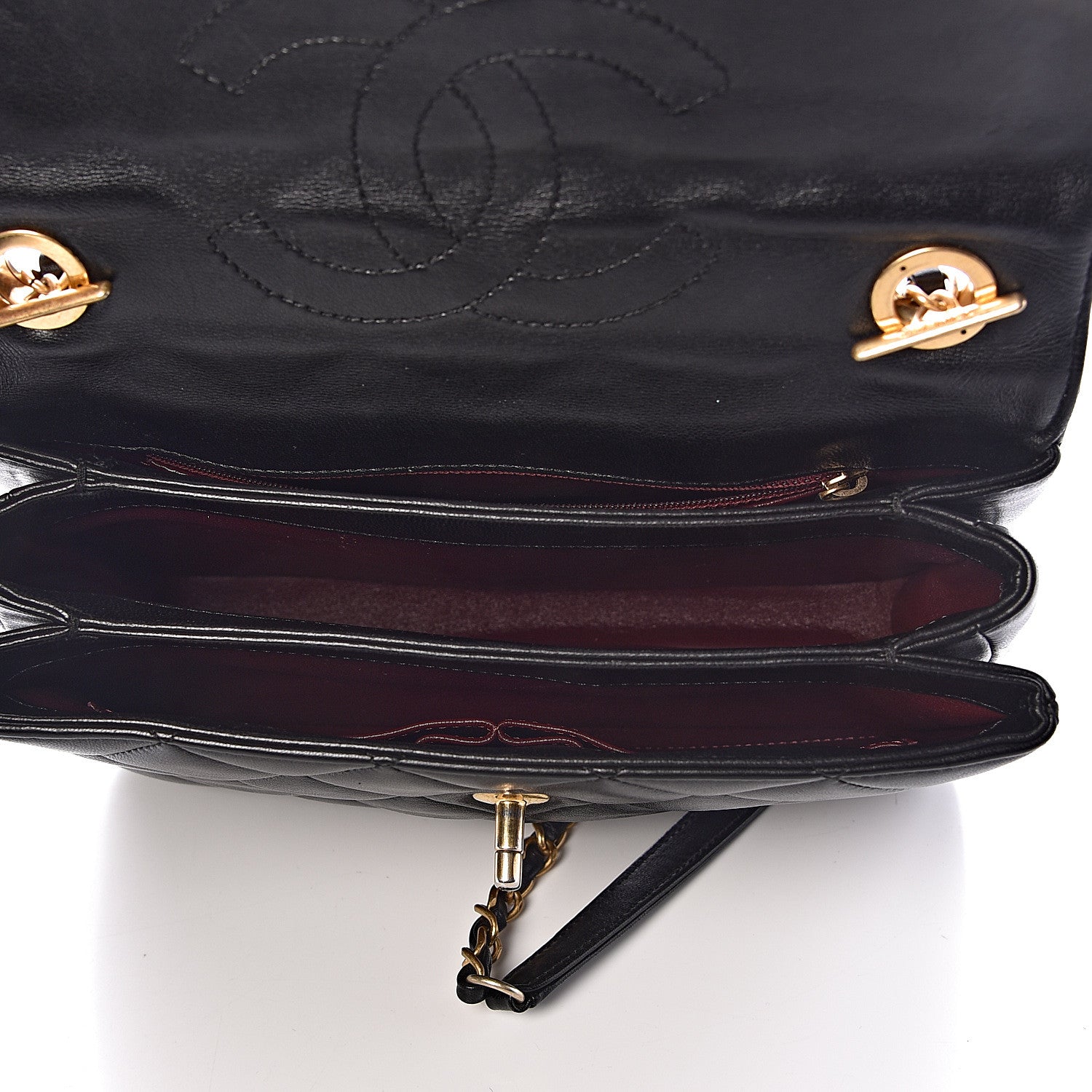 Chanel Lambskin Quilted Small Trendy CC Dual Handle Flap Bag Black 6 of 11