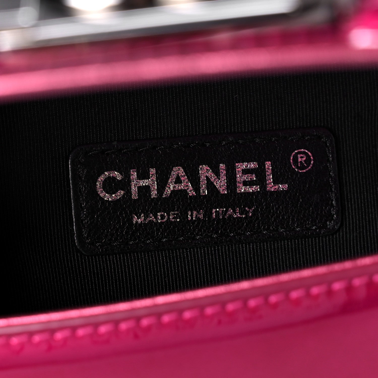 Chanel Metallic Patent Calfskin Quilted Medium Boy Flap Pink 6 of 18