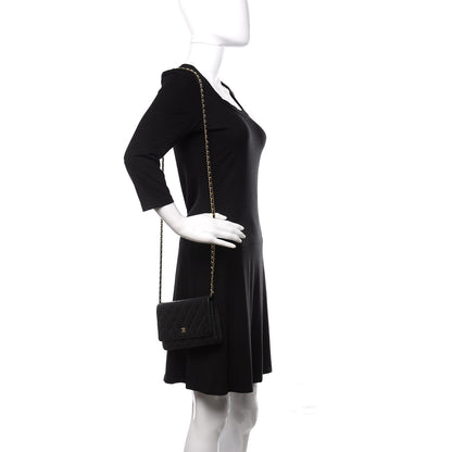 Chanel Caviar Quilted Wallet On Chain WOC Black 2 of 12