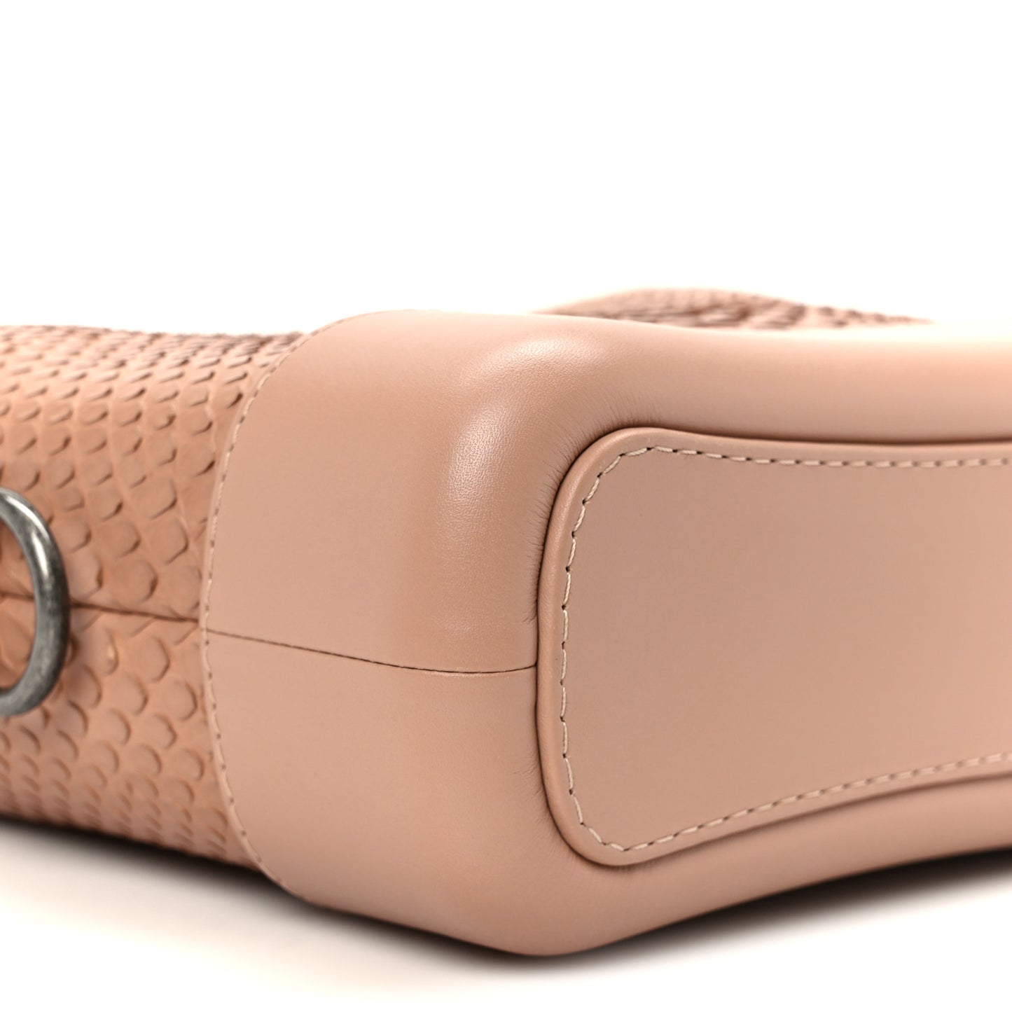 Snakeskin Small Gabrielle Hobo Pink