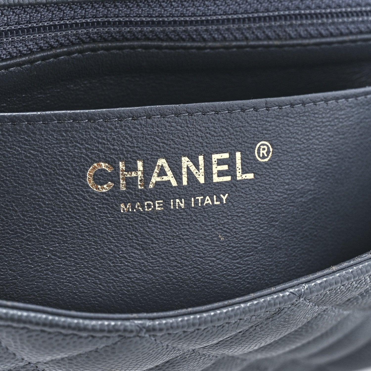 Chanel Caviar Quilted Mini Rectangular Flap Dark Grey 6 of 12