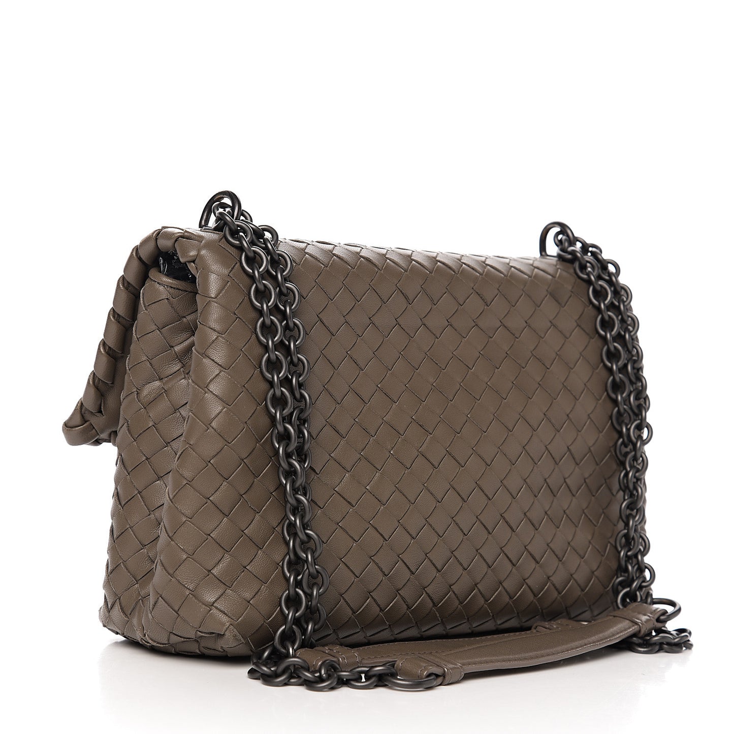 Nappa Intrecciato Small Olimpia Shoulder Bag Shadow