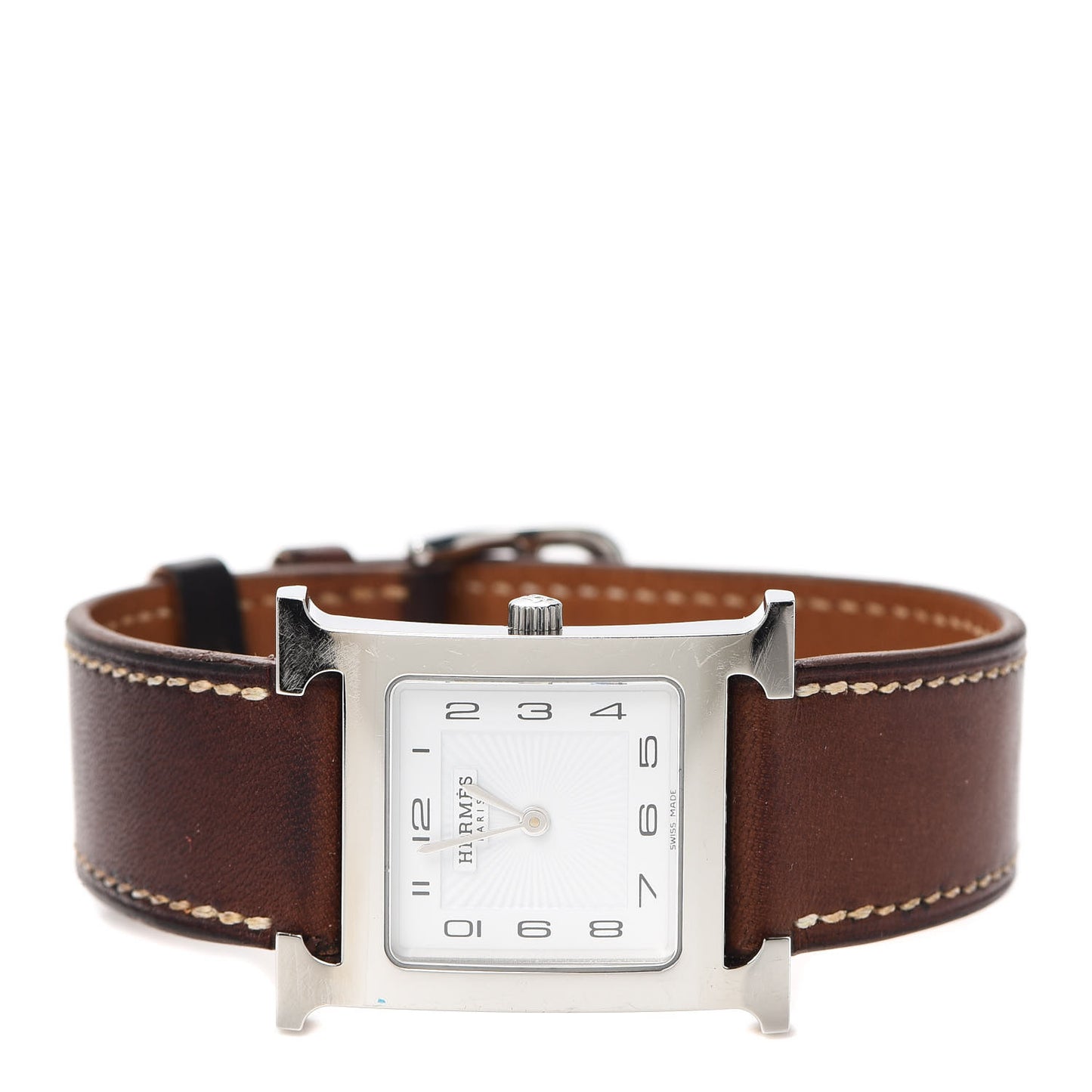 Stainless Steel Barenia 26mm Heure H Hour Quartz Watch Fauve