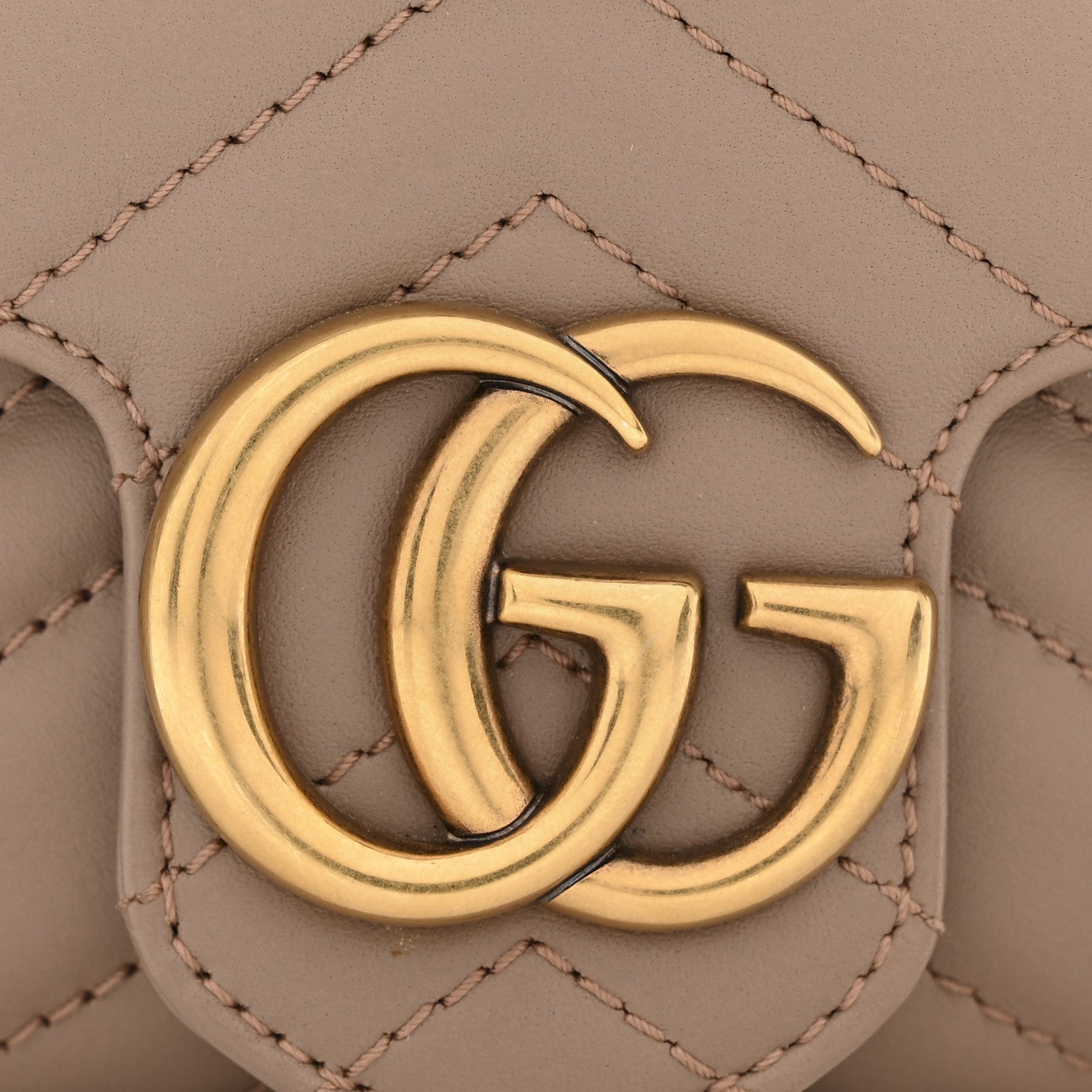 Gucci Calfskin Matelasse Super Mini GG Marmont Shoulder Bag Porcelain Rose 13 of 14