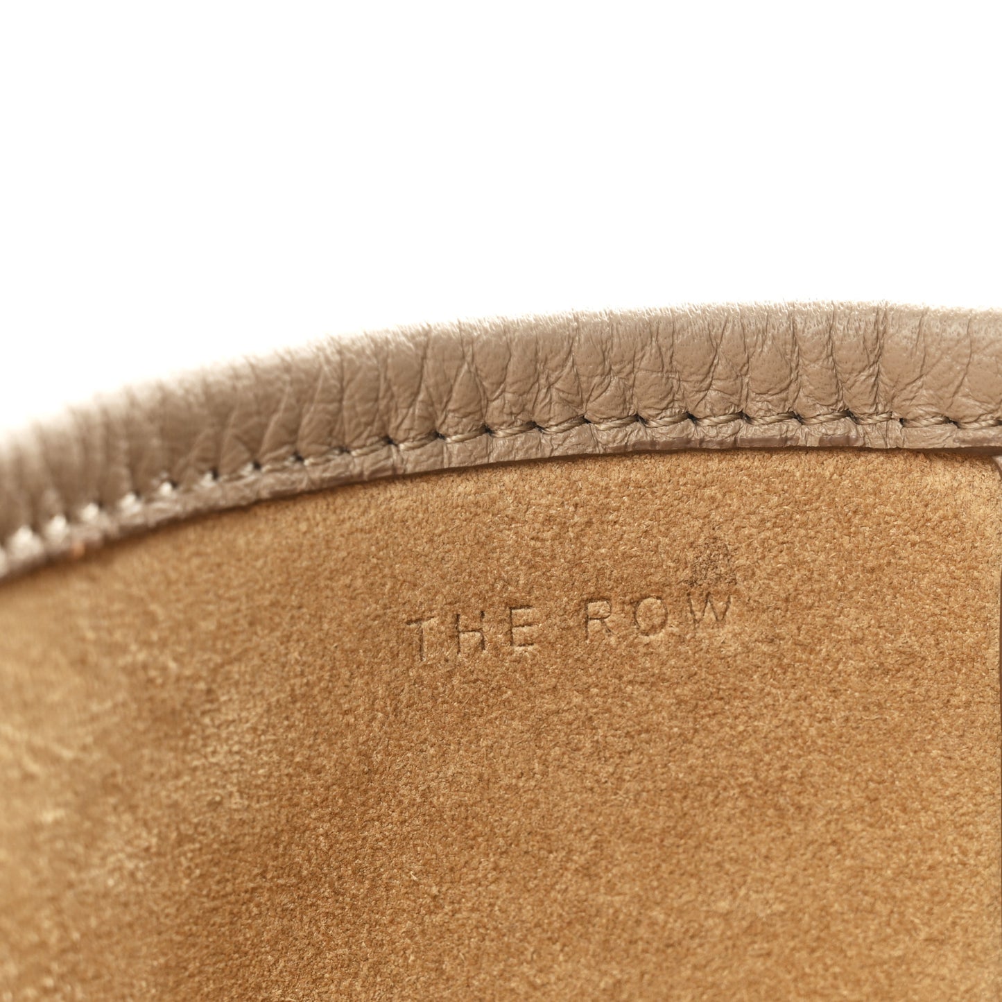Grained Calfskin Medium N/S Park Tote Dark Taupe