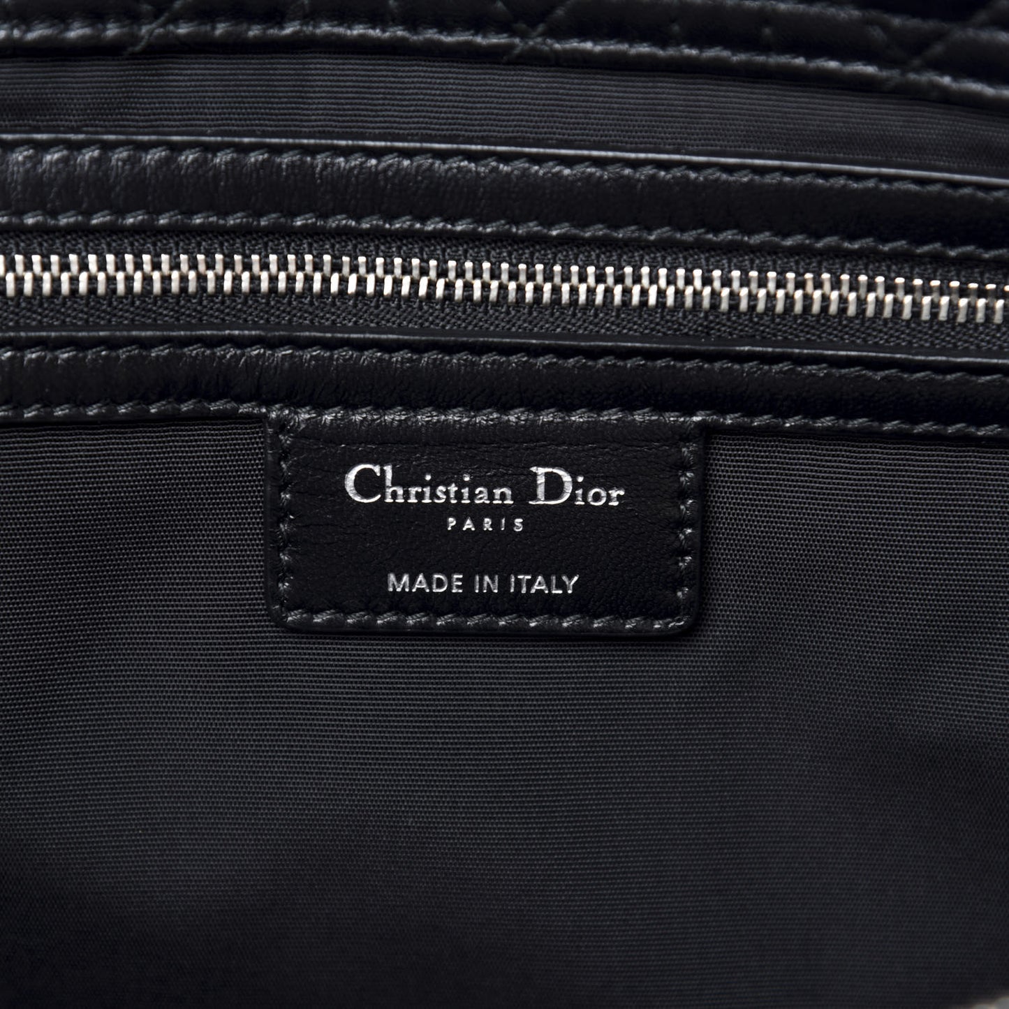 Lambskin Cannage Large Dior Soft Shopping Tote Black
