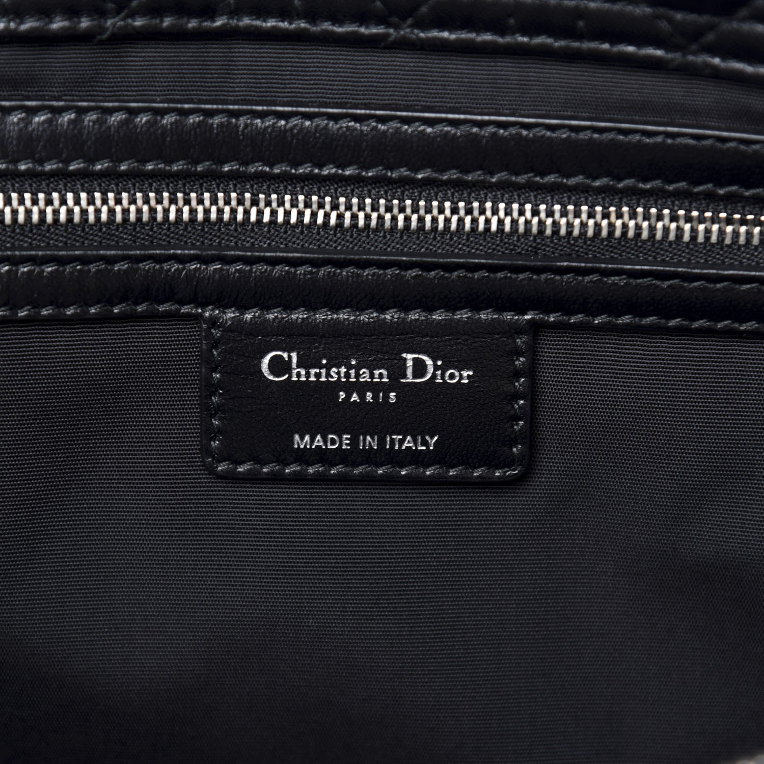 Christian Dior Lambskin Cannage Large Dior Soft Shopping Tote Black 8 of 9