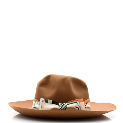 Hermes Rabbit Felt Brides de Gala Francoise Hat 58 Etoupe 5 of 10