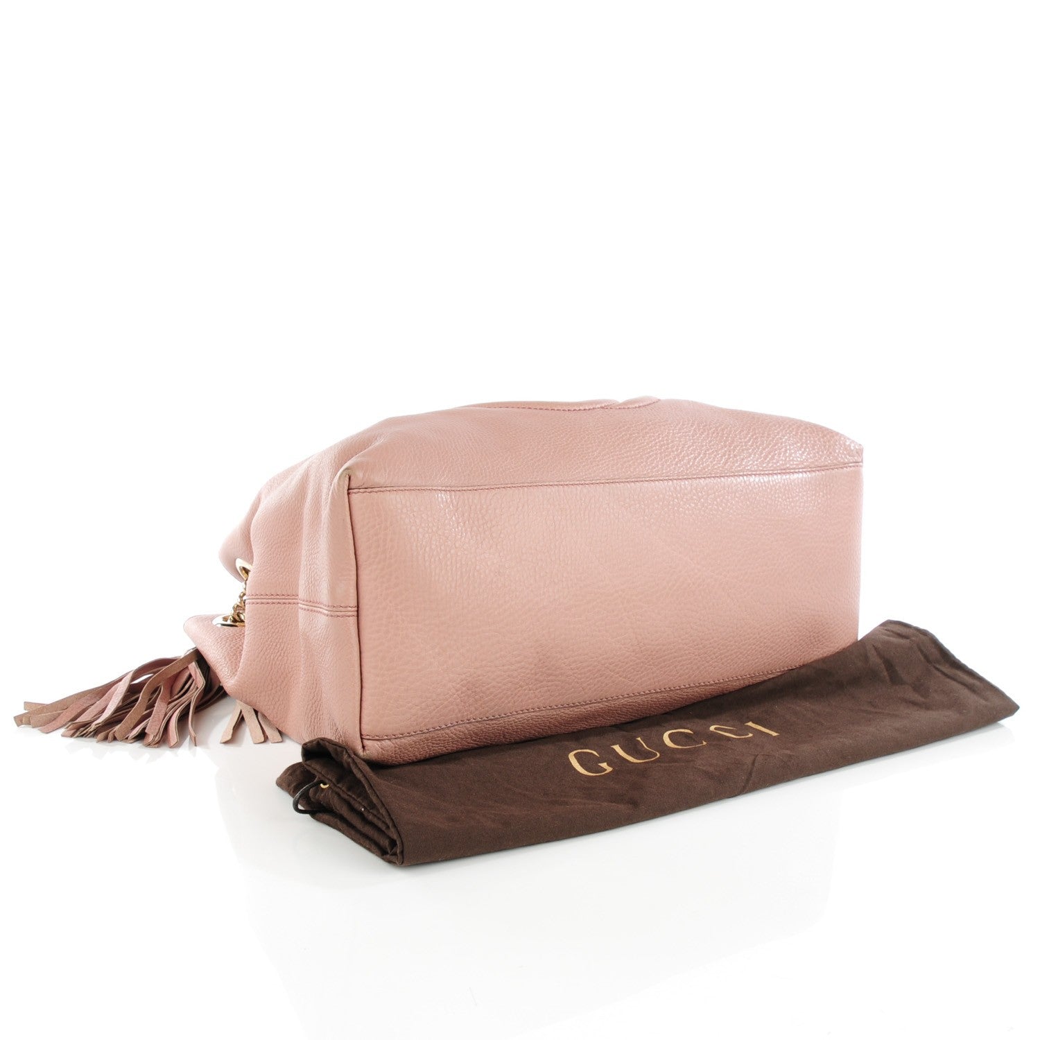Gucci Cellarius Calfskin Medium Soho Chain Shoulder Bag Dark Cipria 4 of 9
