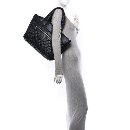 Chanel Nylon Quilted Large Coco Cocoon Tote Black 3 of 10