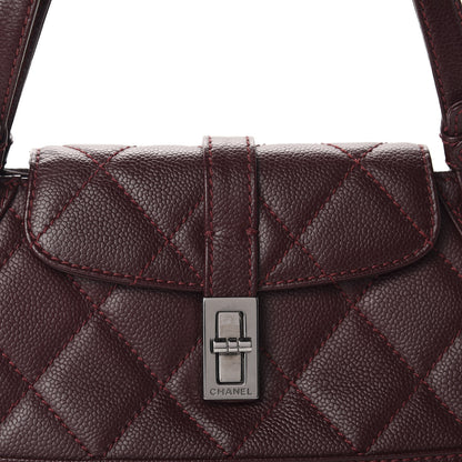 Chanel Caviar Quilted Small Mademoiselle Flap Bag Burgundy 10 of 10
