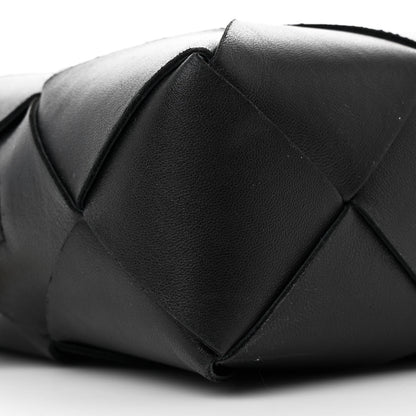 Bottega Veneta Lambskin Maxi Intrecciato Small Cassette Camera Bag Black 8 of 9