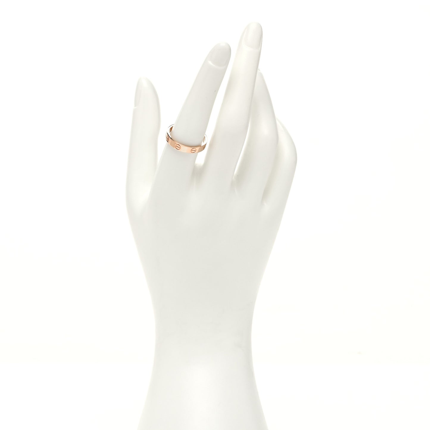 18K Pink Gold 3.5mm LOVE Wedding Band Ring 57 8