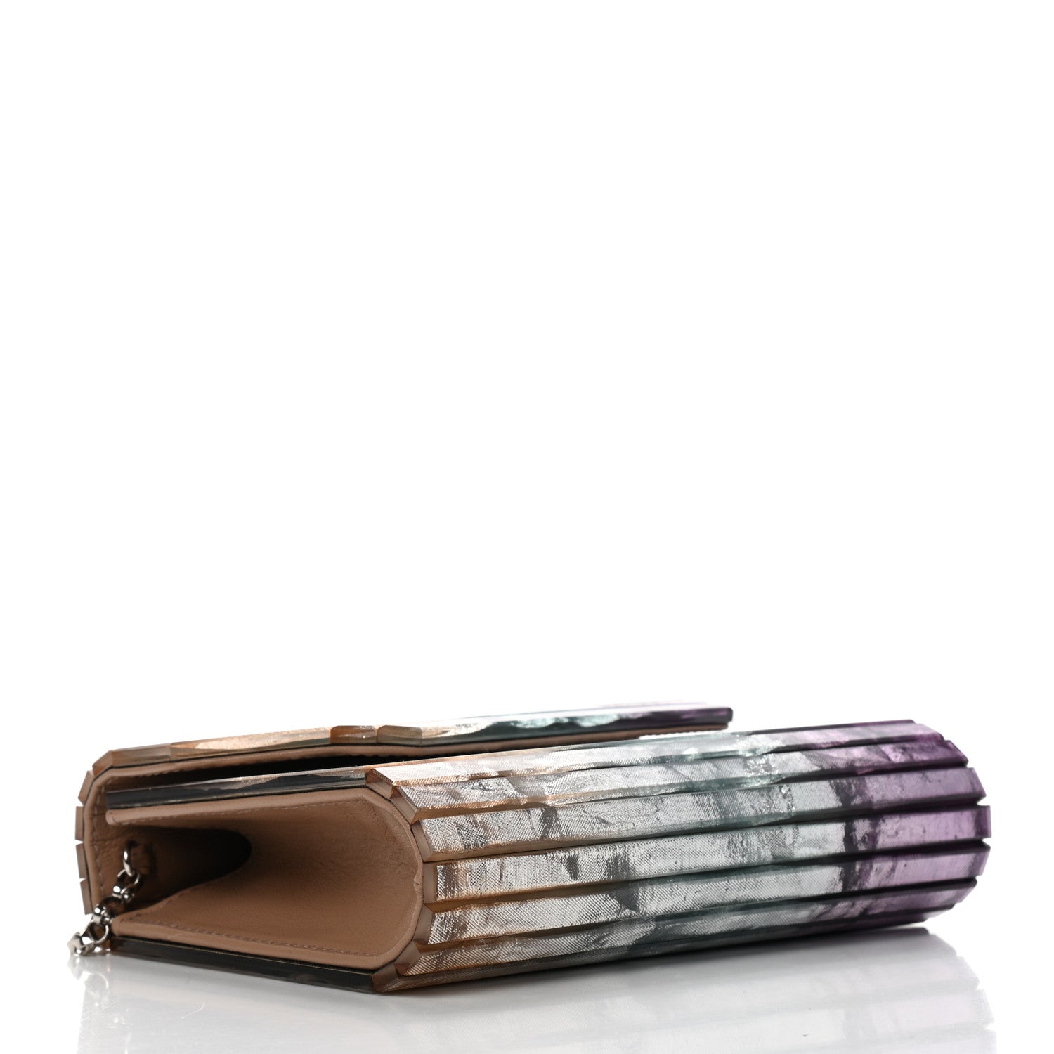 Jimmy Choo Acrylic Crinkled Velvet Printed Candy Clutch Multicolor 4 of 7