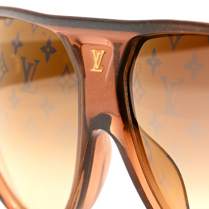 Louis Vuitton Acetate Illusion Monogram Sunglasses Z0162W Brown Glitter 7 of 8