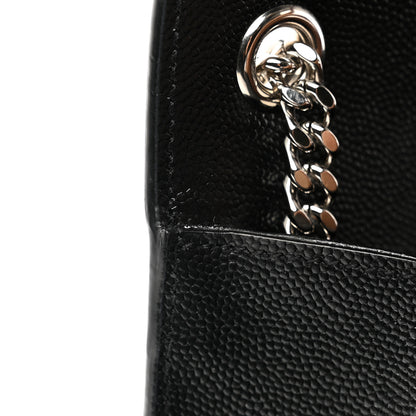 Saint Laurent Grain De Poudre Medium Classic Monogram Kate Satchel Black 11 of 12