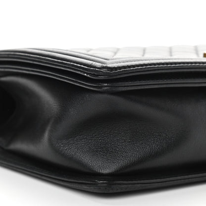 Chanel Lambskin Quilted New Medium Boy Flap Black 9 of 11