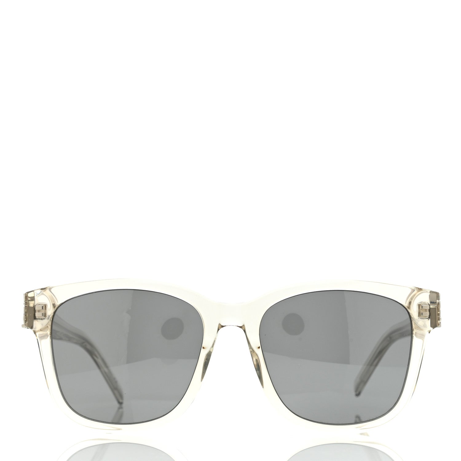 Saint Laurent Acetate Square Sunglasses SL M68 Transparent 2 of 7