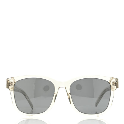Saint Laurent Acetate Square Sunglasses SL M68 Transparent 2 of 7