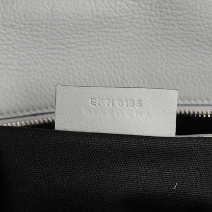 Givenchy Grained Calfskin Medium Pandora Pure Flap Bag Pearl Grey 7 of 7