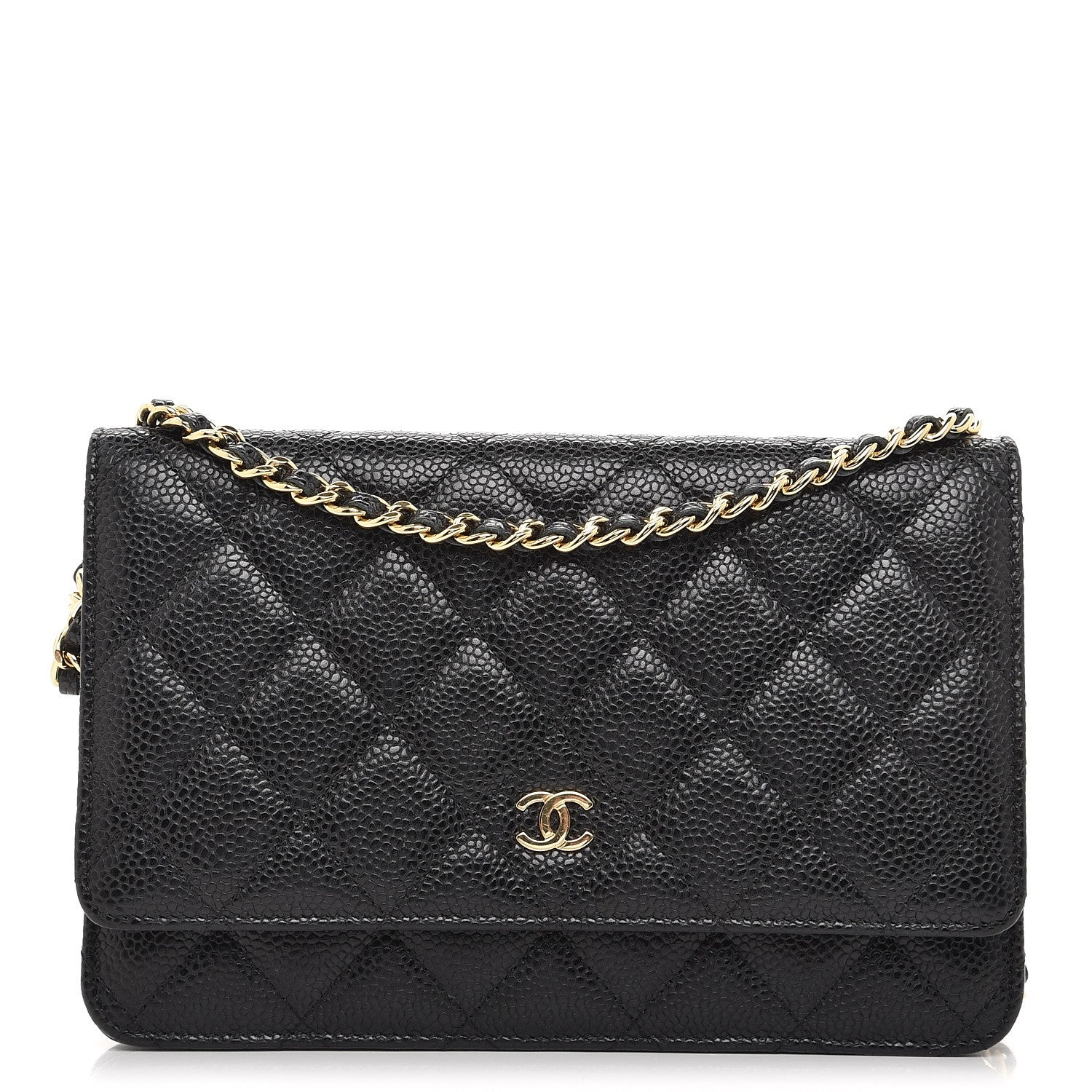 Chanel Caviar Quilted Wallet On Chain WOC Black 1 of 8