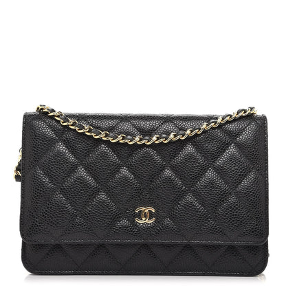 Chanel Caviar Quilted Wallet On Chain WOC Black 1 of 8