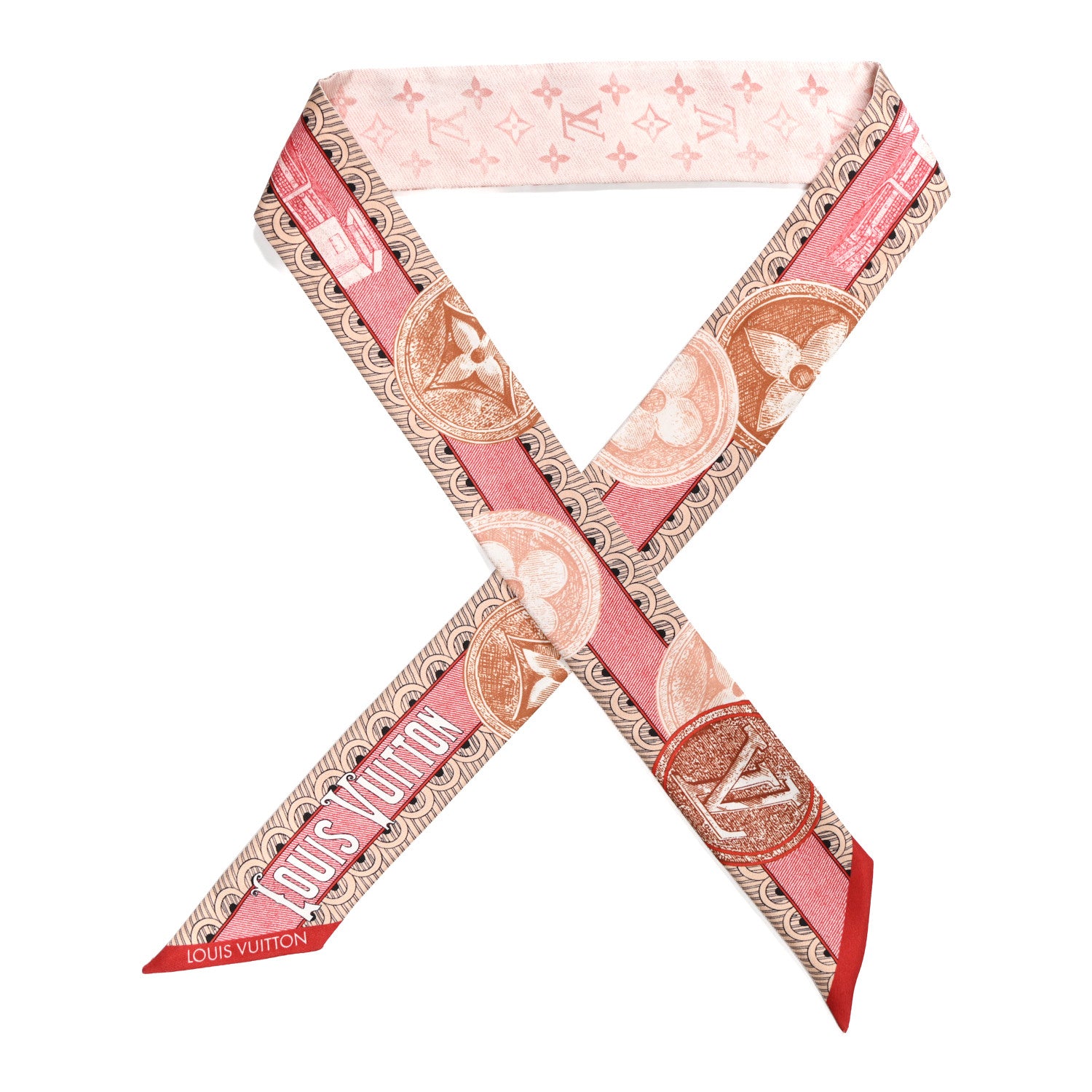 Louis Vuitton Silk Malles Merveilleuses BB Bandeau Pink 1 of 3