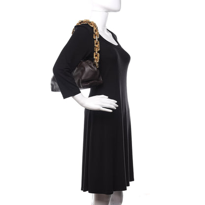 Bottega Veneta Calfskin The Pouch Chain Ebano 2 of 9