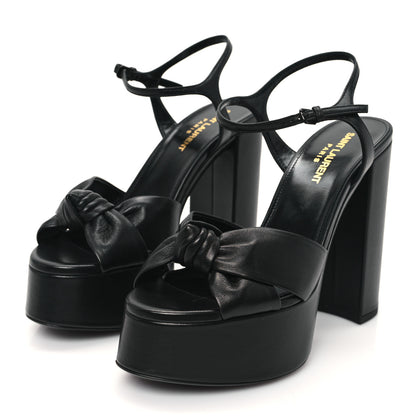 Saint Laurent Vendome Bianca 85 Platform Sandals 37 Black 4 of 10