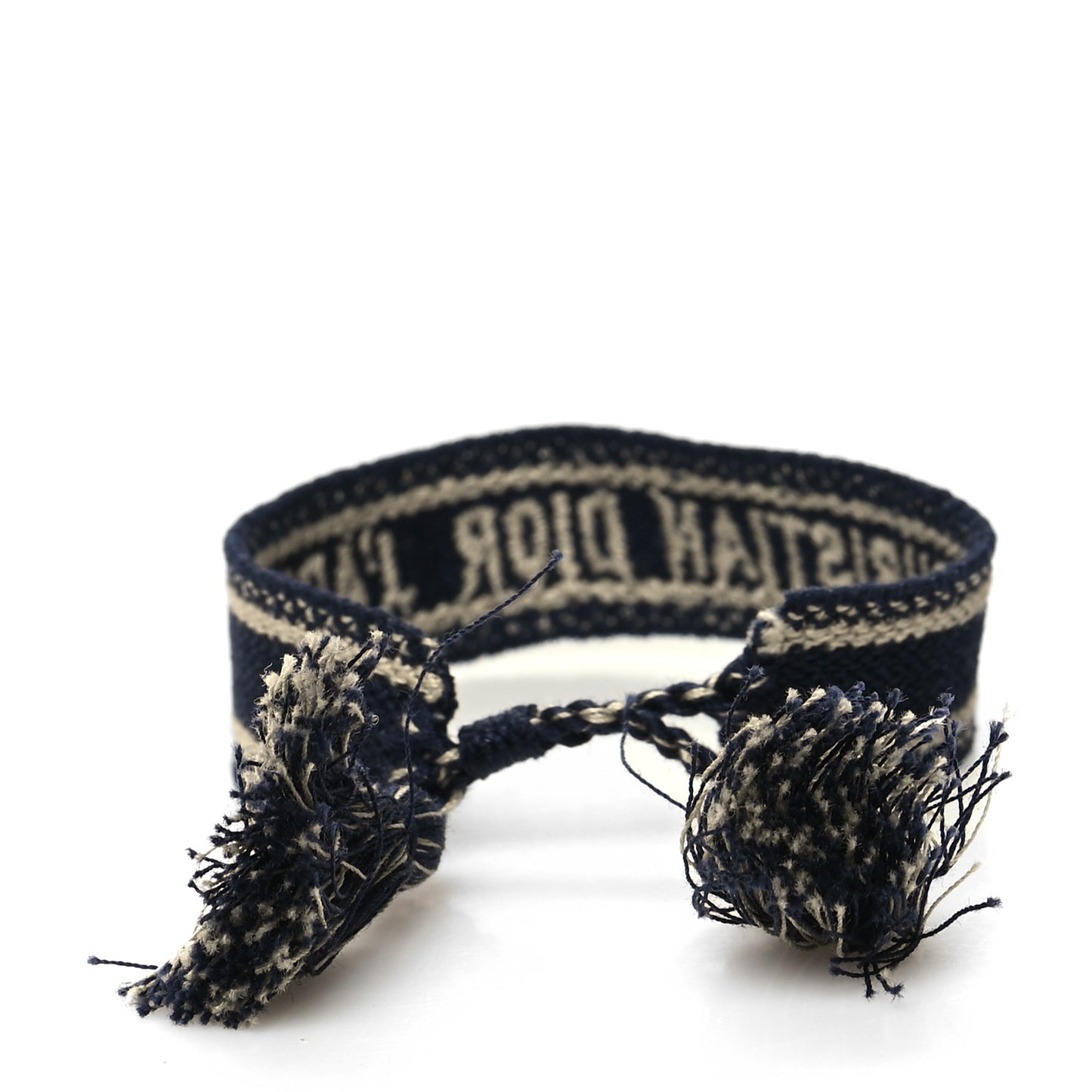 Woven Cotton J'Adior Friendship Bracelet Black