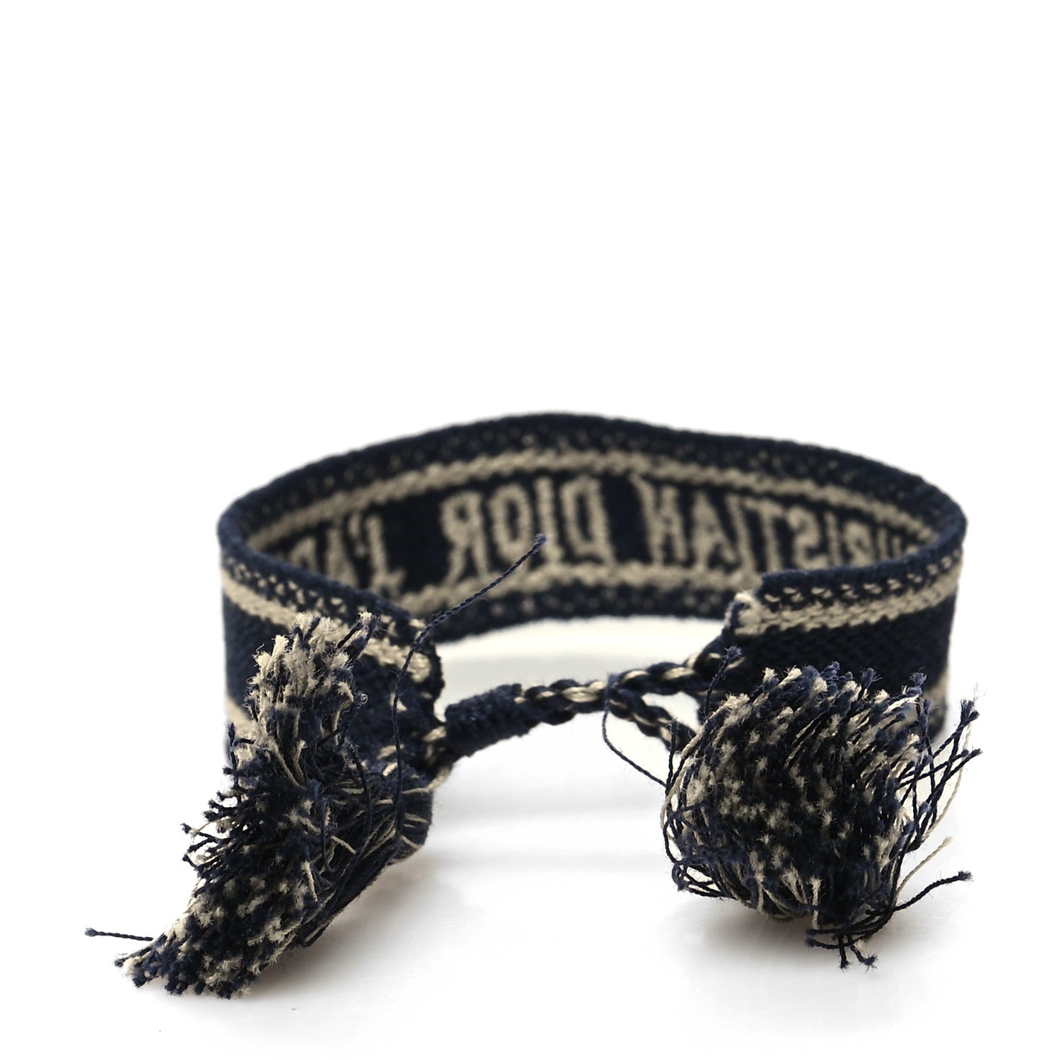 Christian Dior Woven Cotton J'Adior Friendship Bracelet Black 3 of 3
