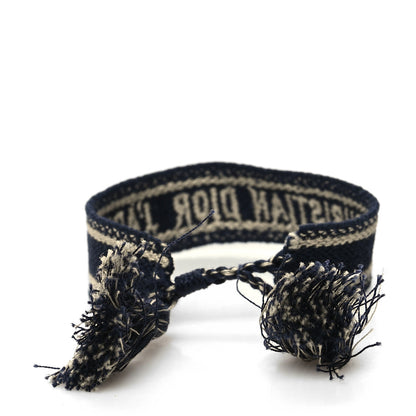 Christian Dior Woven Cotton J'Adior Friendship Bracelet Black 3 of 3
