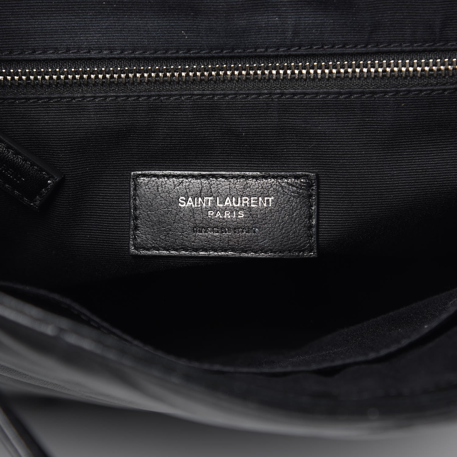 Saint Laurent Calfskin Y Quilted Monogram Medium Loulou Backpack Black 7 of 18