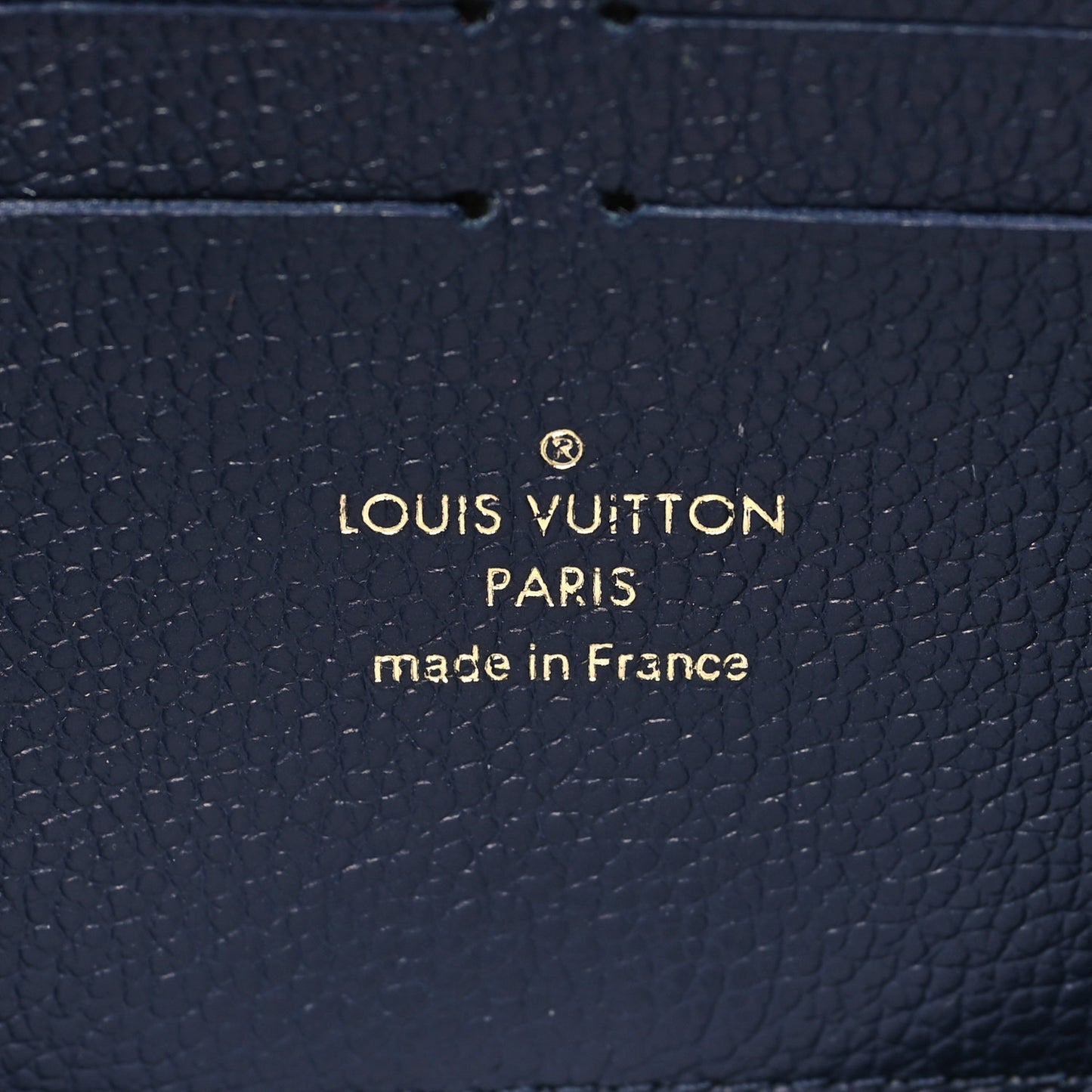 Empreinte Clemence Wallet Marine Rouge