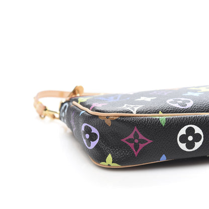 Louis Vuitton Monogram Multicolor Pochette Accessories Black 8 of 11