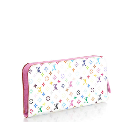Louis Vuitton Monogram Multicolor Insolite Wallet White Litchi 3 of 7