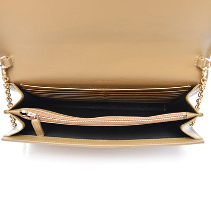 Saint Laurent Calfskin Belle de Jour Chain Clutch Beige 5 of 10