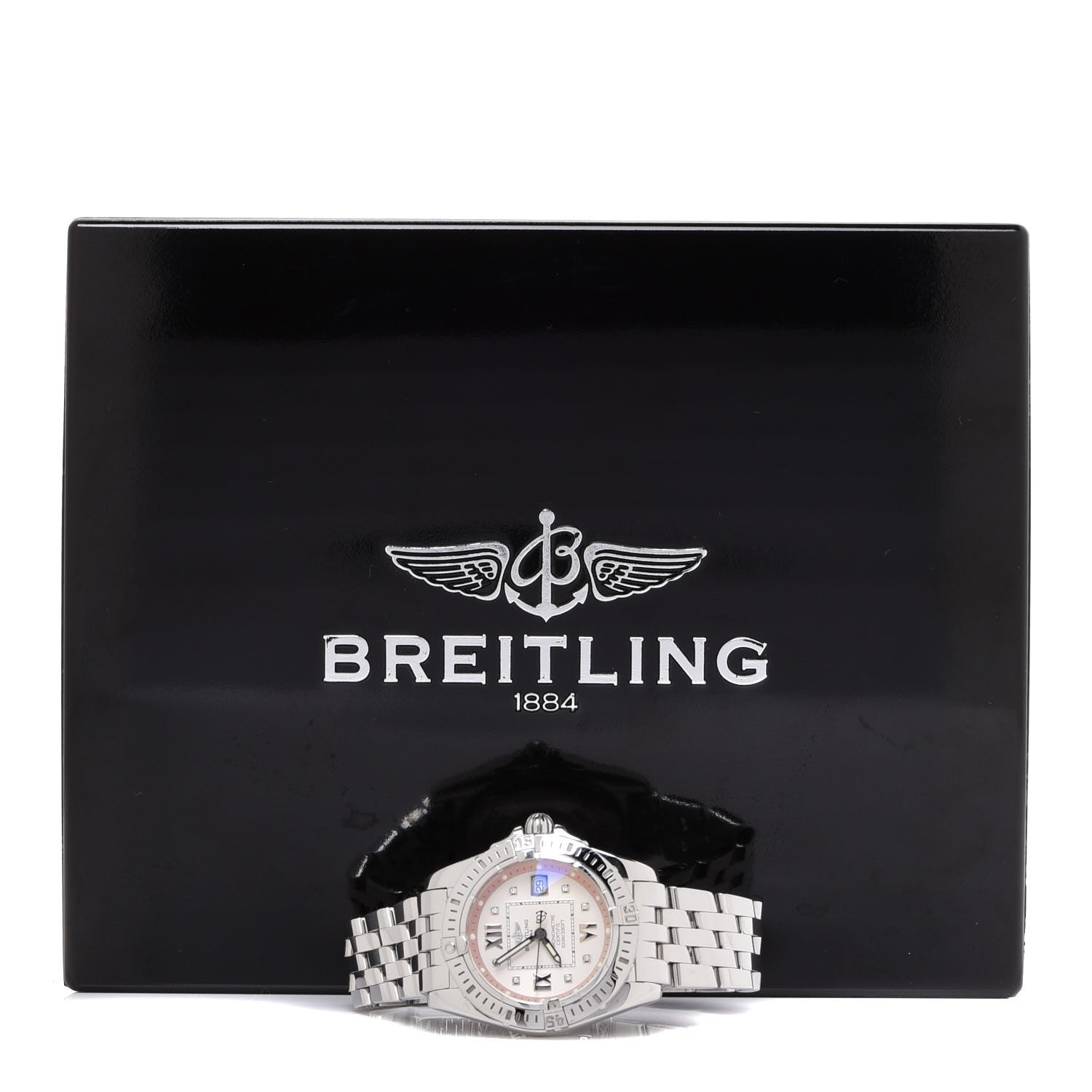 Breitling Stainless Steel Diamond 32mm Lady Cockpit Quartz Watch A71356 5 of 5