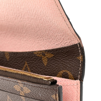 Louis Vuitton Monogram Emilie Wallet Rose Ballerine 7 of 10