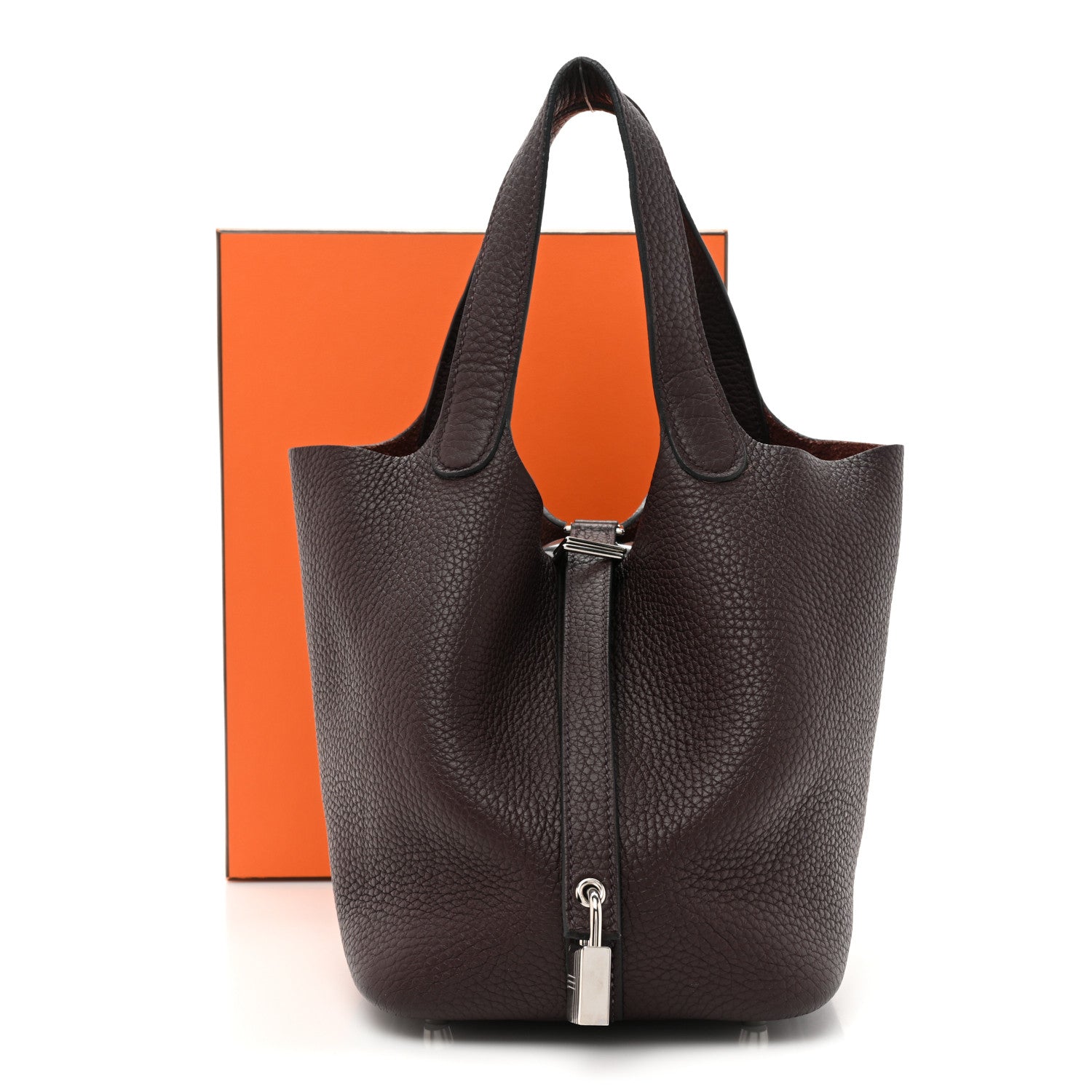 Hermes Taurillon Clemence Picotin Lock 18 PM Rouge Sellier 11 of 11