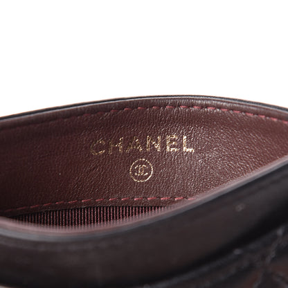 Chanel Lambskin Quilted Card Holder Black 6 of 9