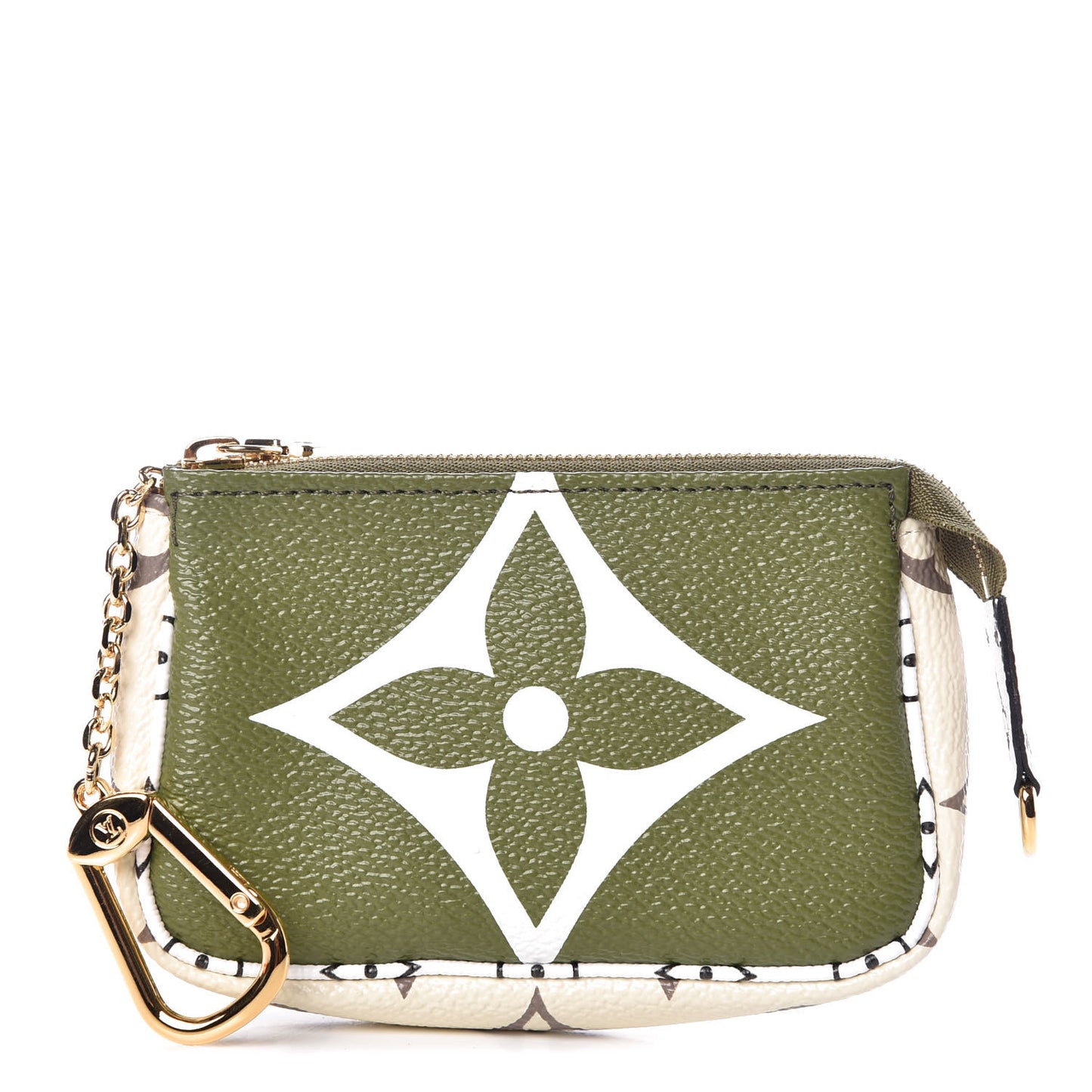 Monogram Giant Micro Pochette Accessories Kaki White