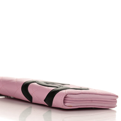 Chanel Calfskin Cambon Zip Around Organizer Wallet Pink 5 of 10
